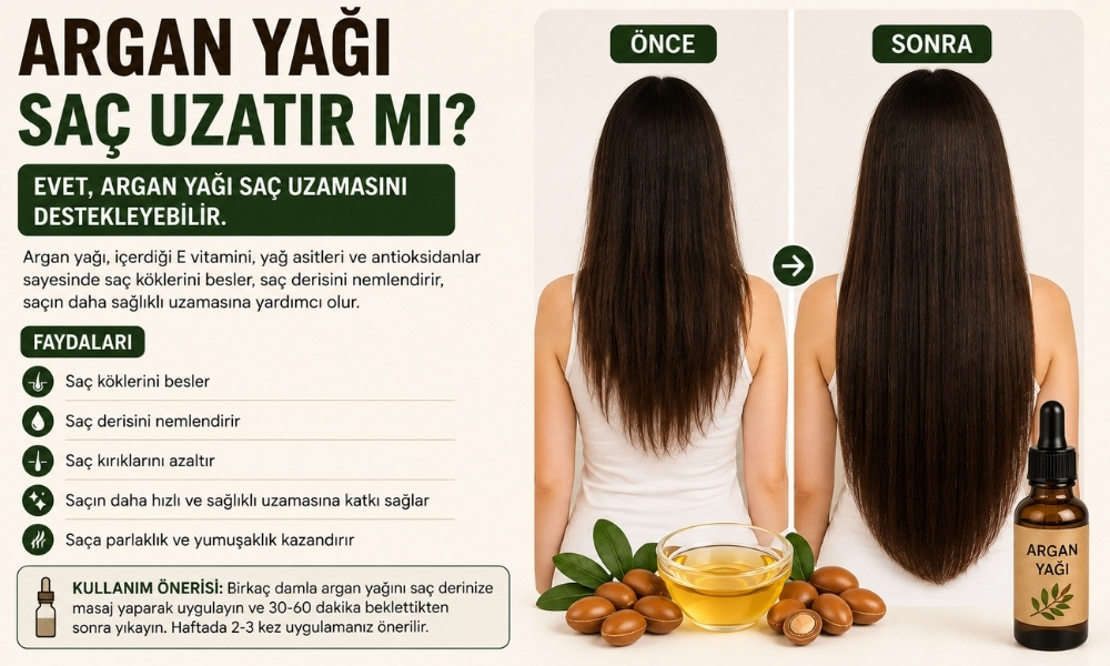 Argan Yağı Saç Uzatır mı